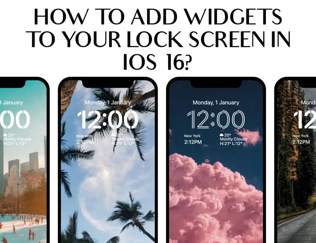 How to add widgets to your Lock Screen in iOS 16? - Screen Kit™