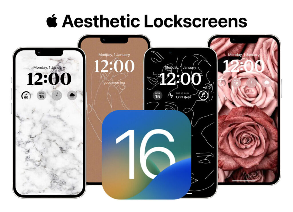 iOS 16 Aesthetic Lock Screen ideas - ScreenKit App